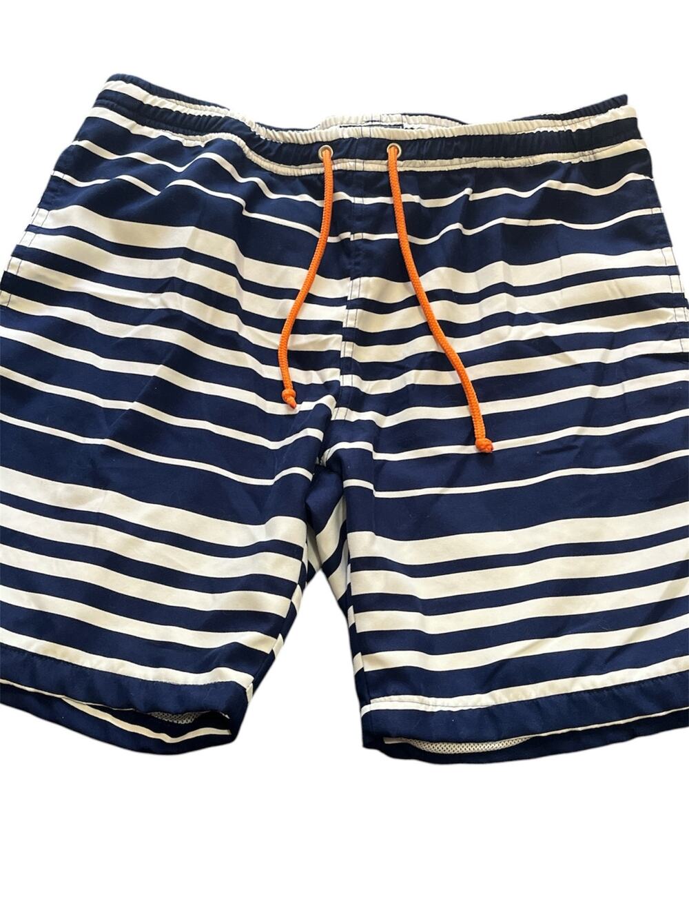 Toby Doo Swim Trunk-Youth boys -33x7-Navy blue/White stripe-Mesh-1038